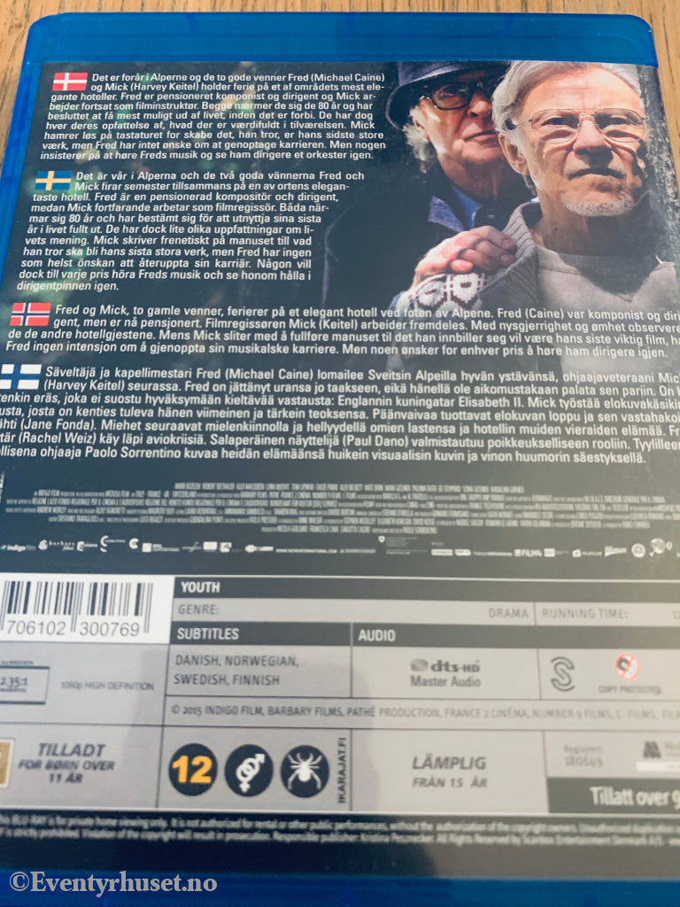 Youth (2015). Blu-Ray.