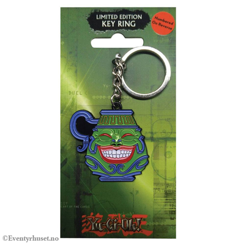 Yu-Gi-Oh! Metal Keychain Pot of Greed Limited Edition Fashion & Accessories