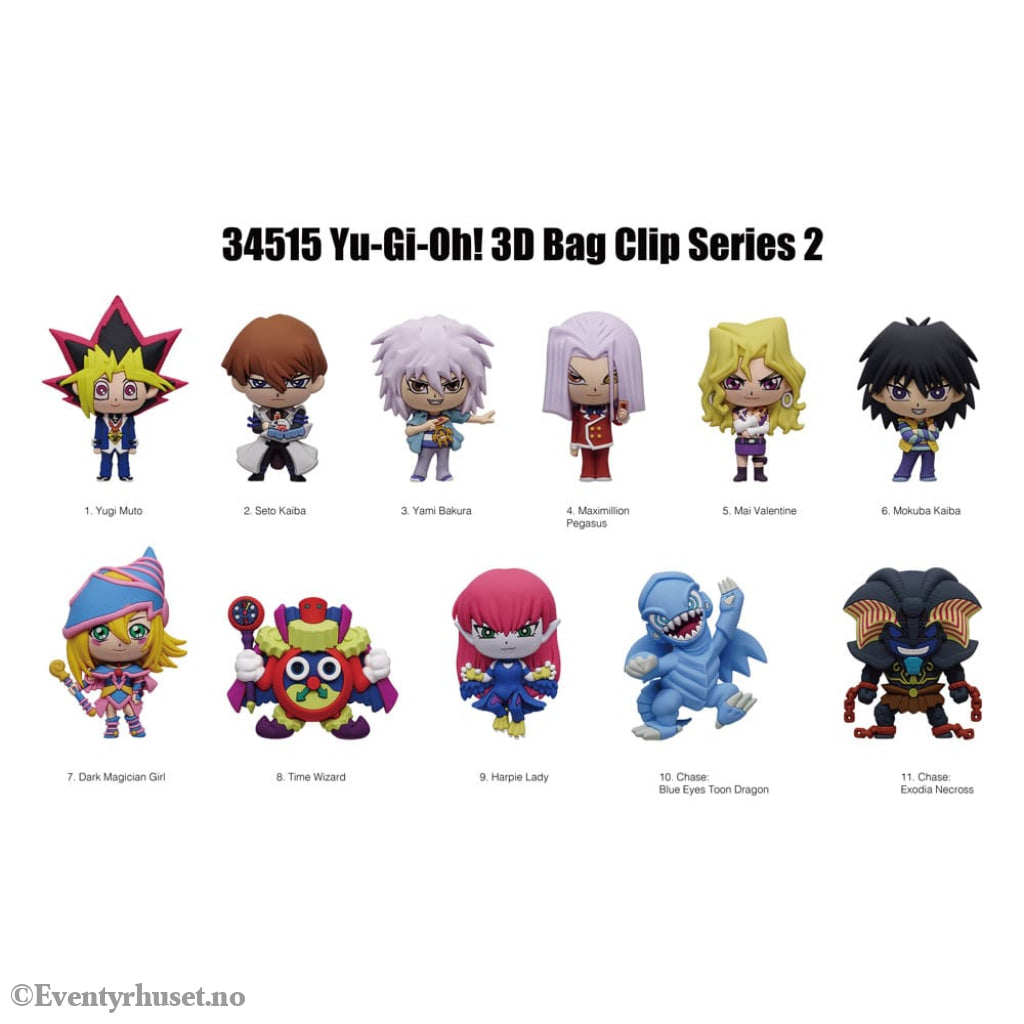 Yu-Gi-Oh PVC Bag Clips Series 2 Display (24) Fashion & Accessories
