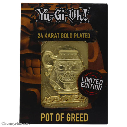 Yu-Gi-Oh! Replica Card Pot of Greed (gold plated) Manga & Anime