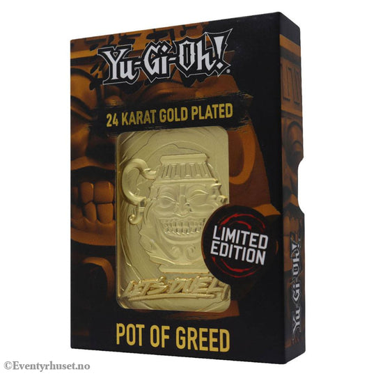 Yu-Gi-Oh! Replica Card Pot of Greed (gold plated) Manga & Anime