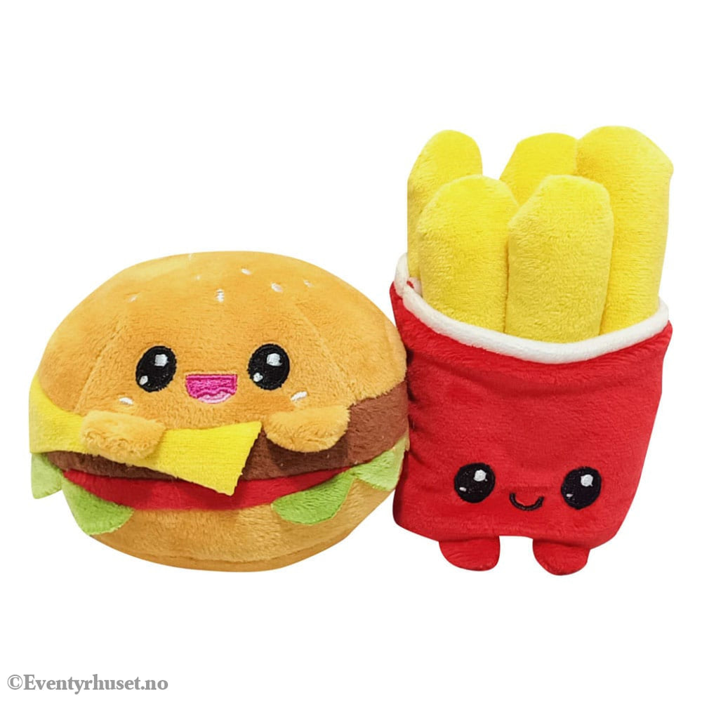 Yummis Together Plush Figures 2 Pack Burger & Fries in Take Away Bag 21 cm Toys