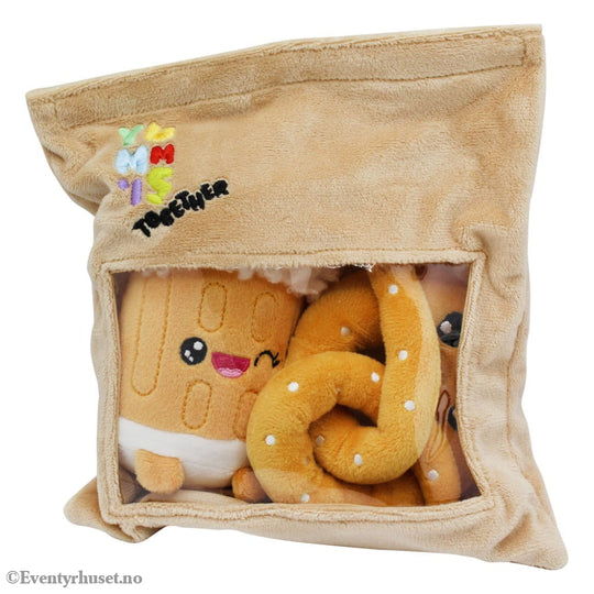 Yummis Together Plush Figures 2 Pack Pretzel & Beer in Take Away Bag 21 cm Toys