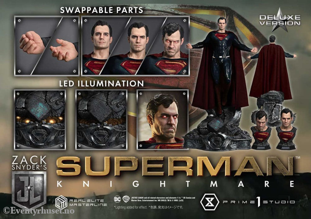 Zack Snyder’s Justice League Real Elite Masterline Series Statue 1/3 Superman Knightmare Color Edition Deluxe Bonus