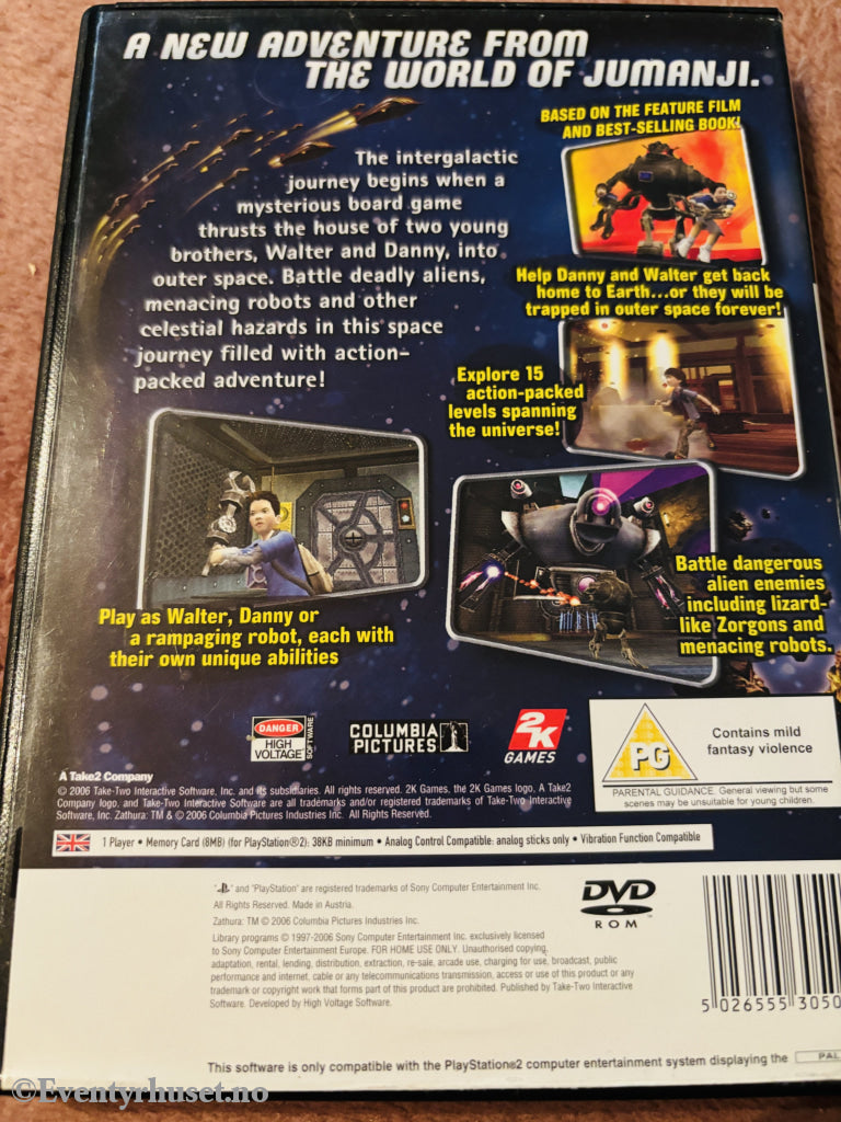 Zathura. PS2.