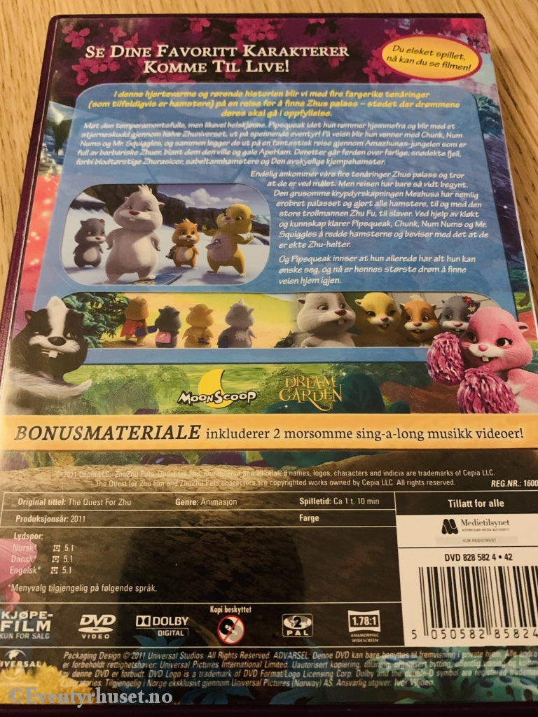 Zhu Pets. Jakten På Zhu. Dvd. Dvd