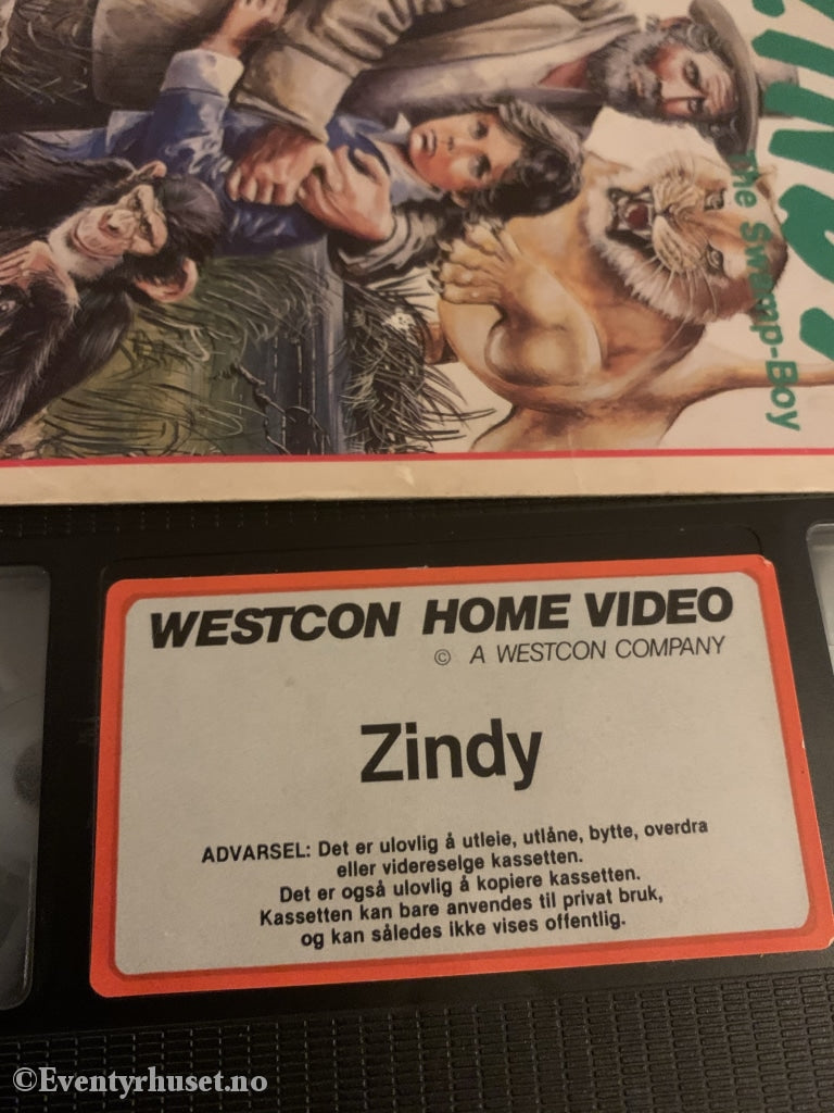 Zindy - The Swamp Boy. Vhs Slipcase.