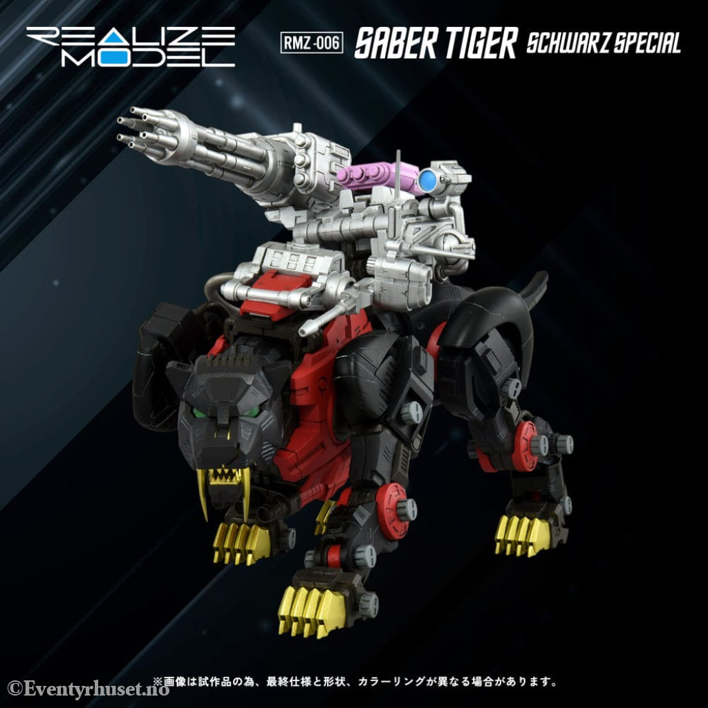Zoids Plastic Model Kit 1/100 RMZ-006 Saber Tiger Schwarz Special (Reproduction) 19 cm Manga & Anime