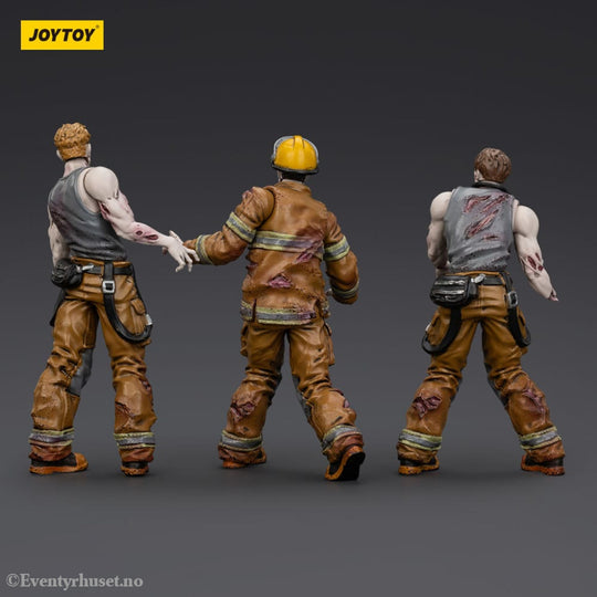 Zombie Dark Source Action Figures 3-Pack Firefighters 8 cm Toys