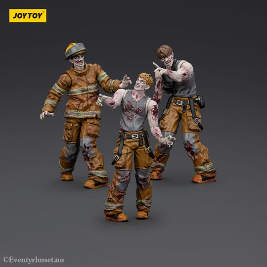 Zombie Dark Source Action Figures 3-Pack Firefighters 8 cm Toys