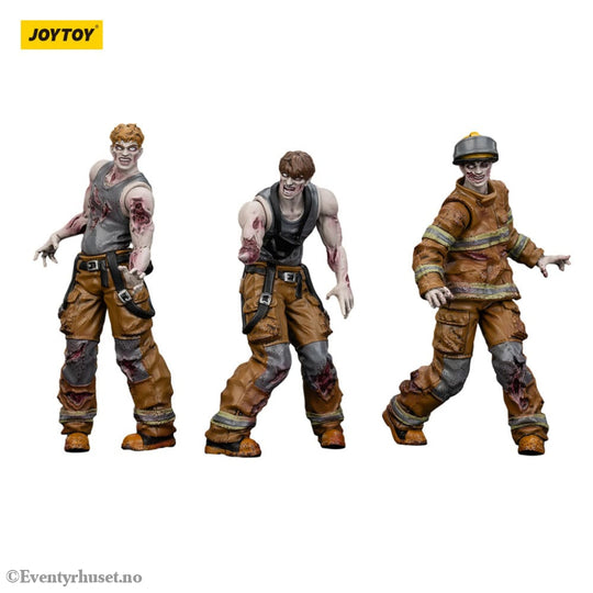 Zombie Dark Source Action Figures 3-Pack Firefighters 8 cm Toys