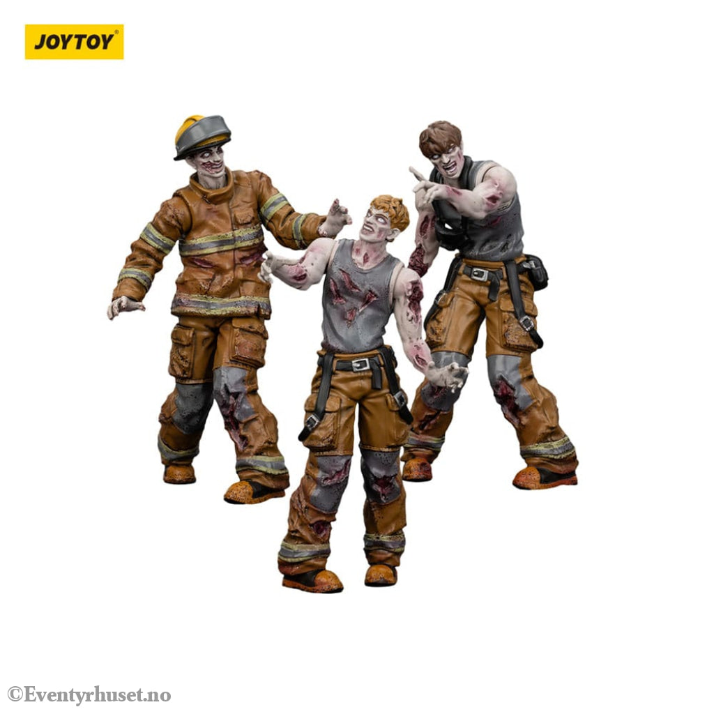 Zombie Dark Source Action Figures 3-Pack Firefighters 8 cm Toys