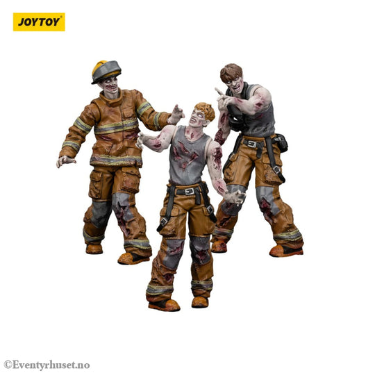 Zombie Dark Source Action Figures 3-Pack Firefighters 8 cm Toys