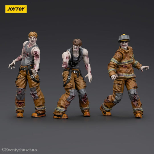 Zombie Dark Source Action Figures 3-Pack Firefighters 8 cm Toys