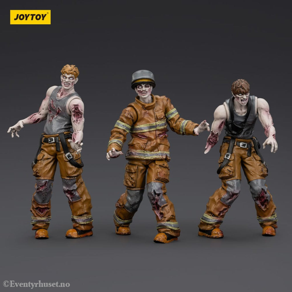 Zombie Dark Source Action Figures 3-Pack Firefighters 8 cm Toys
