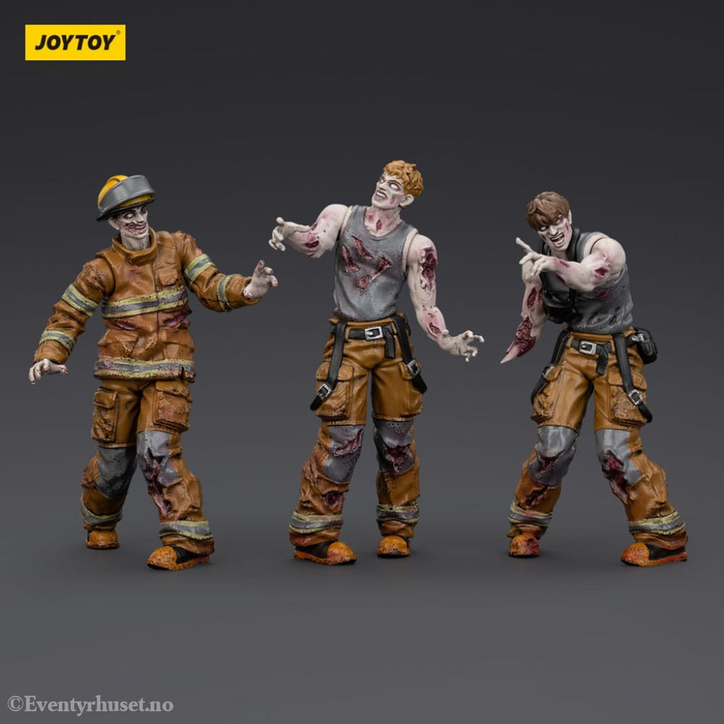 Zombie Dark Source Action Figures 3-Pack Firefighters 8 cm Toys