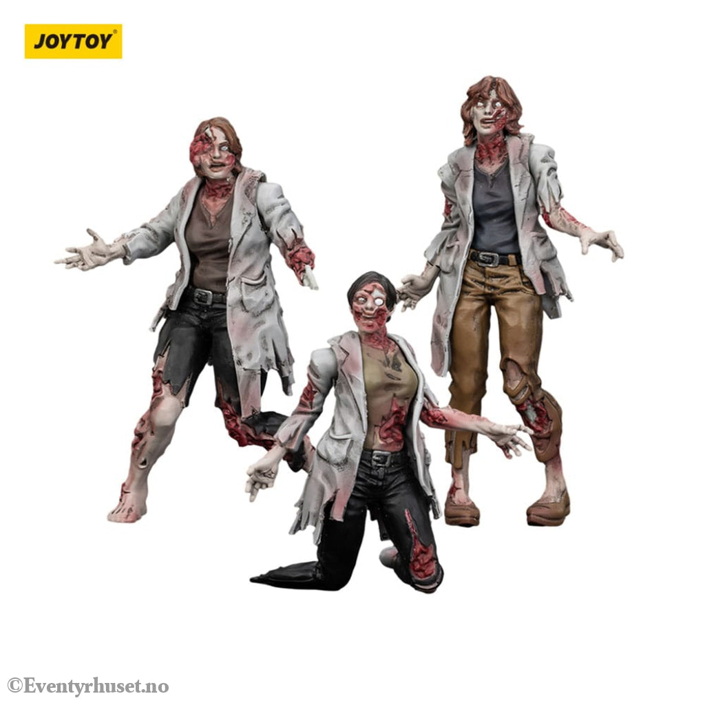 Zombie Dark Source Action Figures 3-Pack Scientists (Female) 8 cm Toys