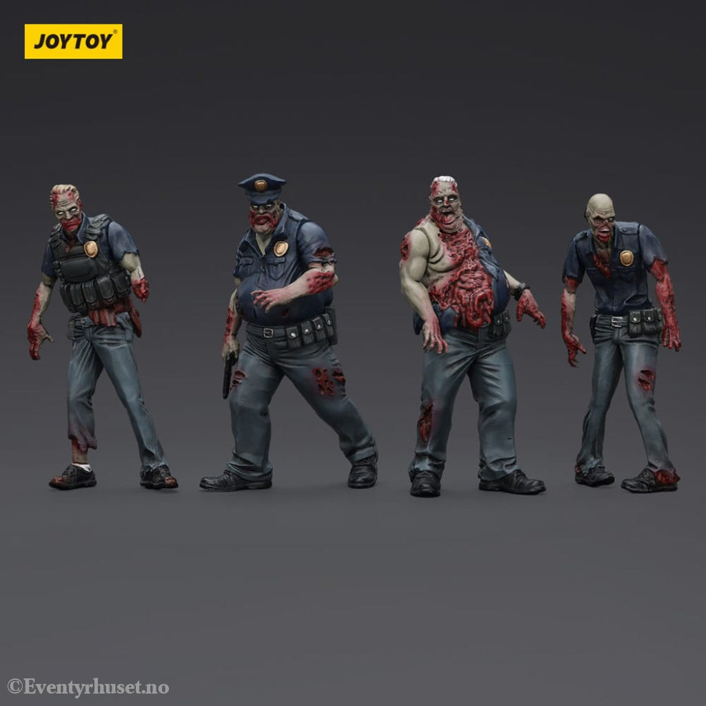 Zombie Dark Source Action Figures 4-Pack Police (Male) 8 cm Toys