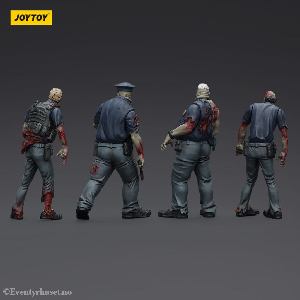 Zombie Dark Source Action Figures 4-Pack Police (Male) 8 cm Toys