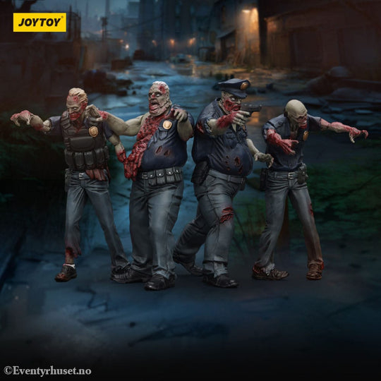 Zombie Dark Source Action Figures 4-Pack Police (Male) 8 cm Toys