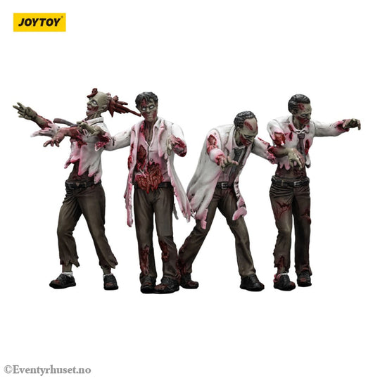 Zombie Dark Source Action Figures 4-Pack Scientists (Male) 8 cm Toys