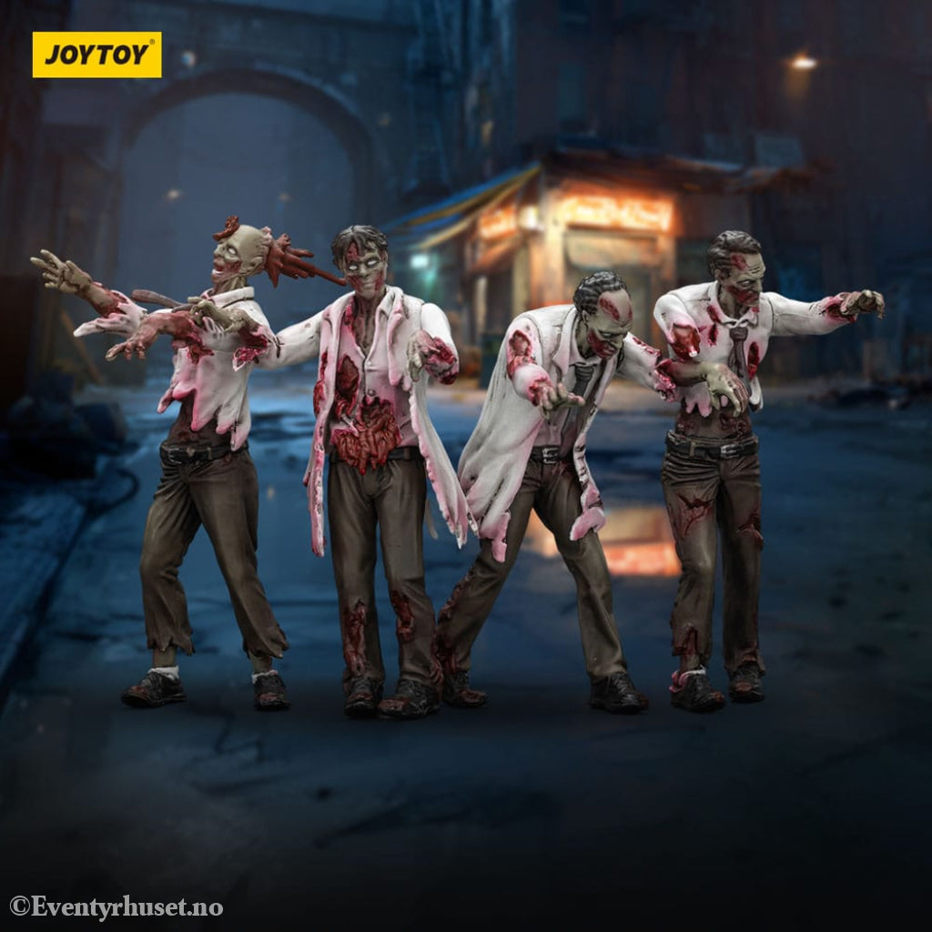 Zombie Dark Source Action Figures 4-Pack Scientists (Male) 8 cm Toys