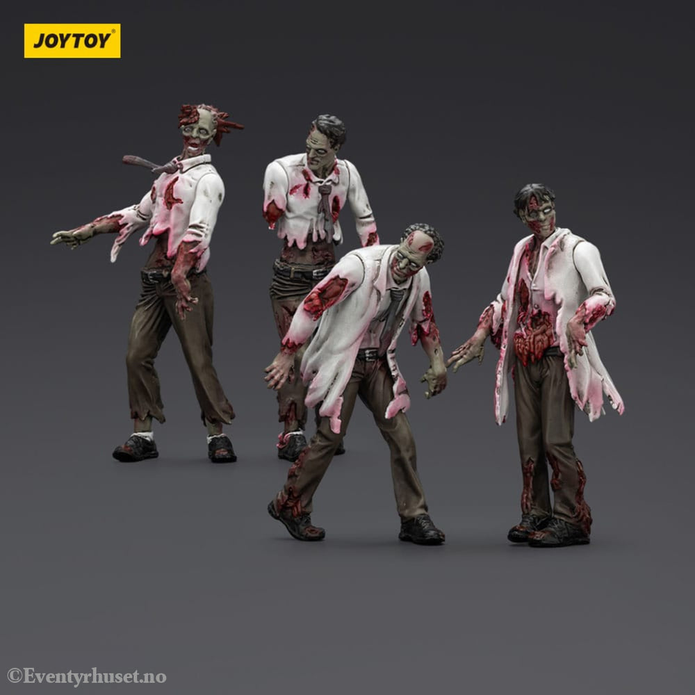 Zombie Dark Source Action Figures 4-Pack Scientists (Male) 8 cm Toys
