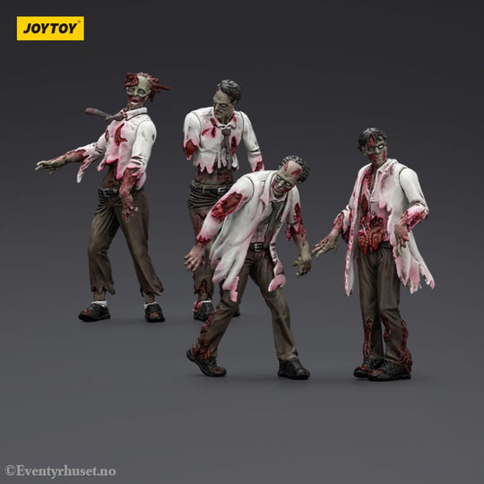 Zombie Dark Source Action Figures 4-Pack Scientists (Male) 8 cm Toys