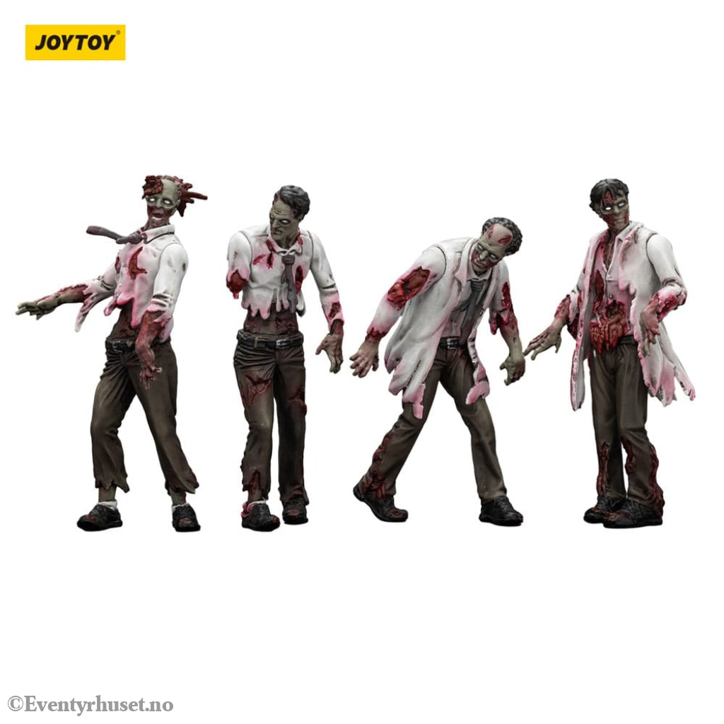 Zombie Dark Source Action Figures 4-Pack Scientists (Male) 8 cm Toys