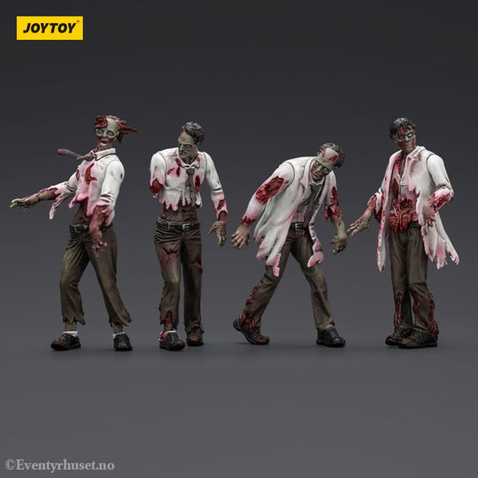 Zombie Dark Source Action Figures 4-Pack Scientists (Male) 8 cm Toys