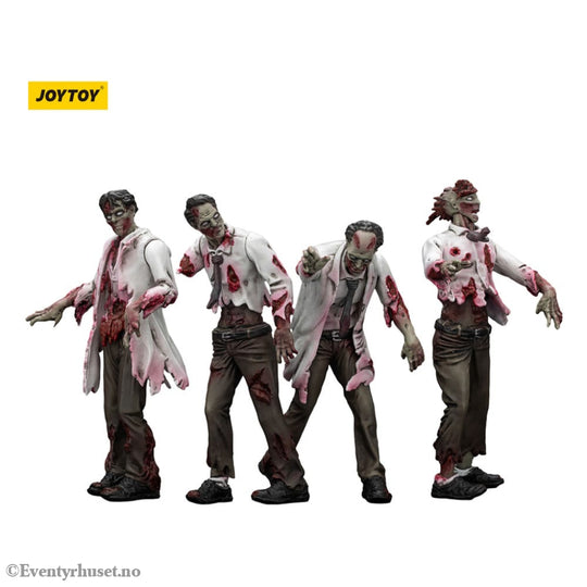 Zombie Dark Source Action Figures 4-Pack Scientists (Male) 8 cm Toys