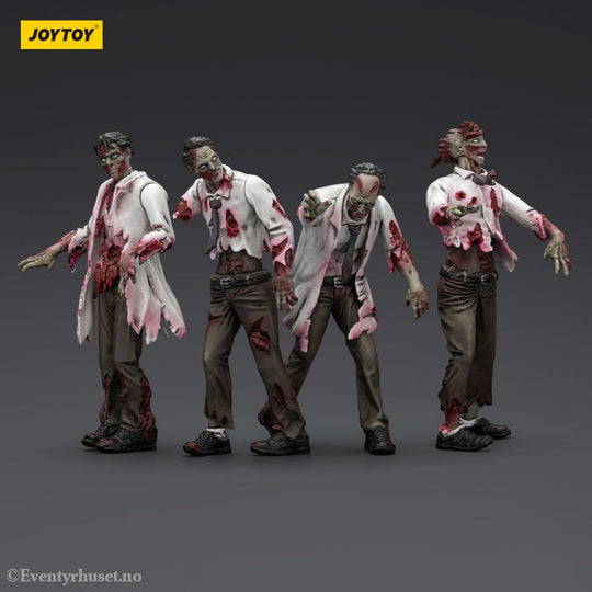 Zombie Dark Source Action Figures 4-Pack Scientists (Male) 8 cm Toys