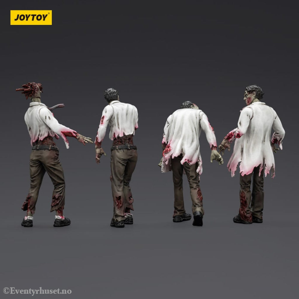 Zombie Dark Source Action Figures 4-Pack Scientists (Male) 8 cm Toys