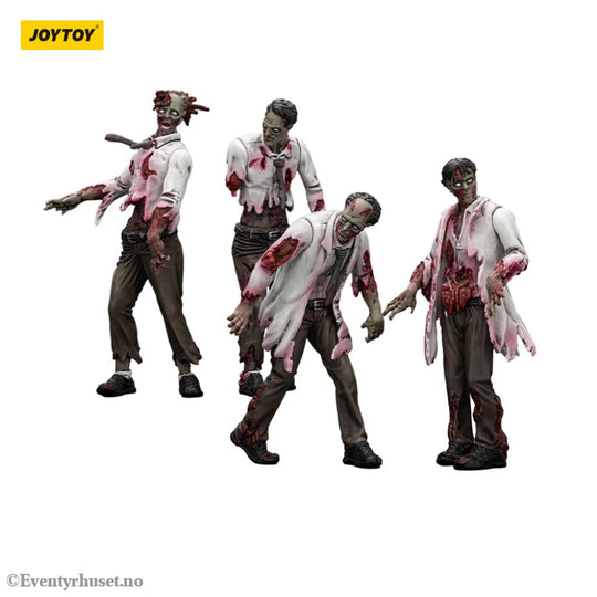 Zombie Dark Source Action Figures 4-Pack Scientists (Male) 8 cm Toys