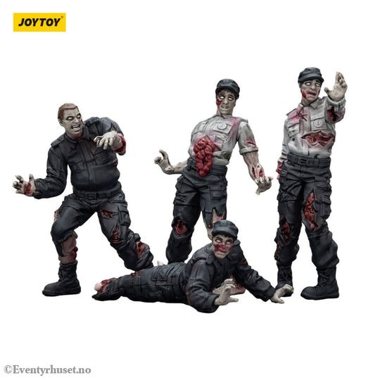 Zombie Dark Source Action Figures 4-Pack Security Guards 8 cm Toys