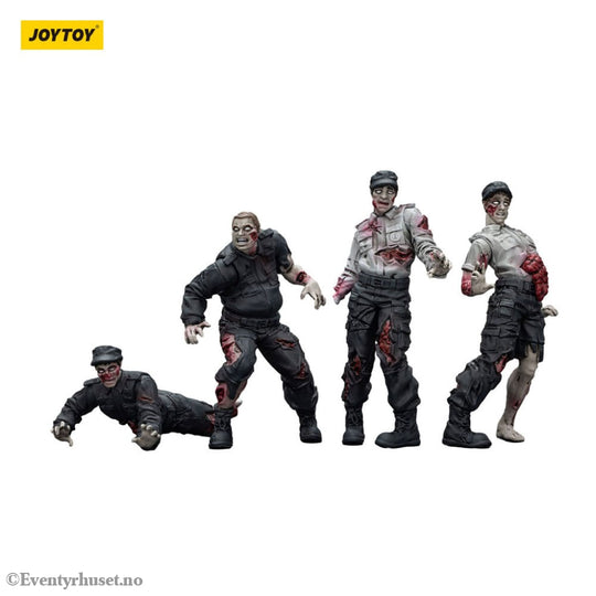 Zombie Dark Source Action Figures 4-Pack Security Guards 8 cm Toys