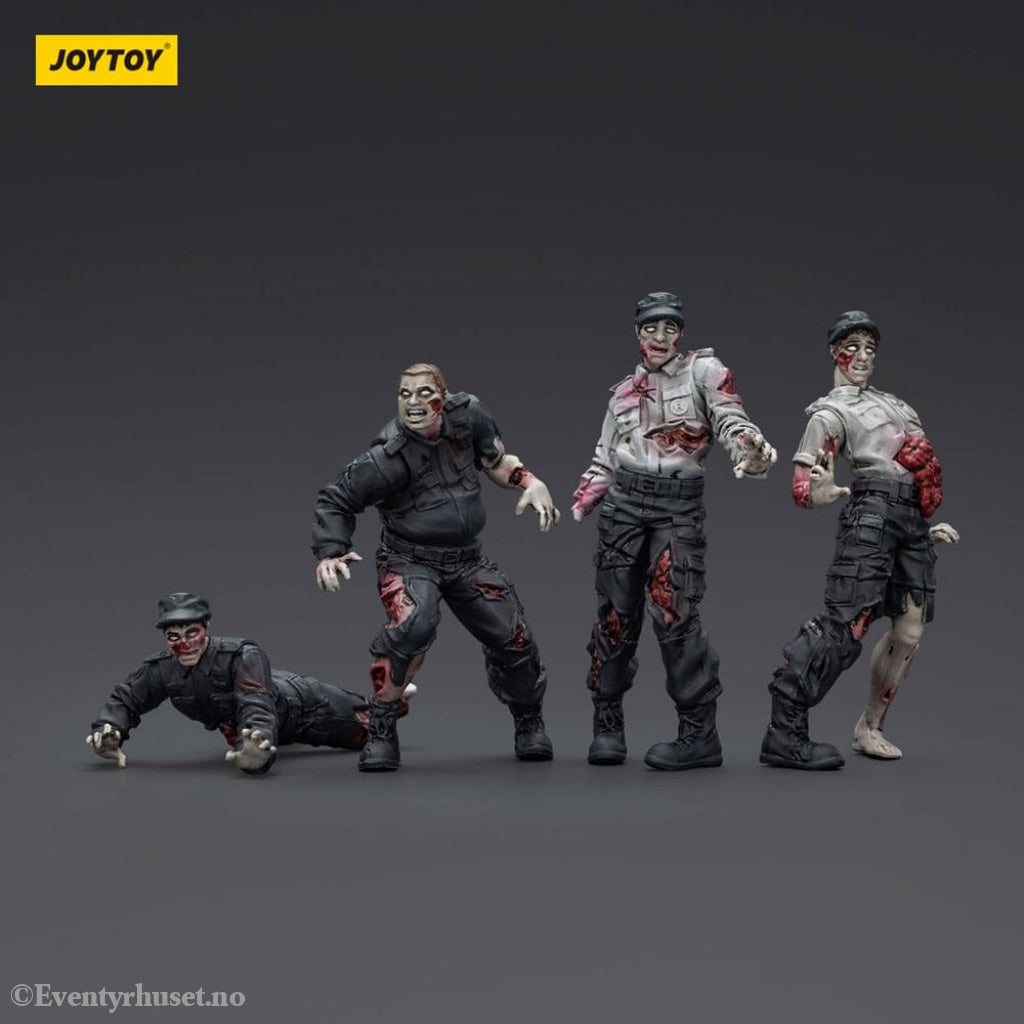 Zombie Dark Source Action Figures 4-Pack Security Guards 8 cm Toys