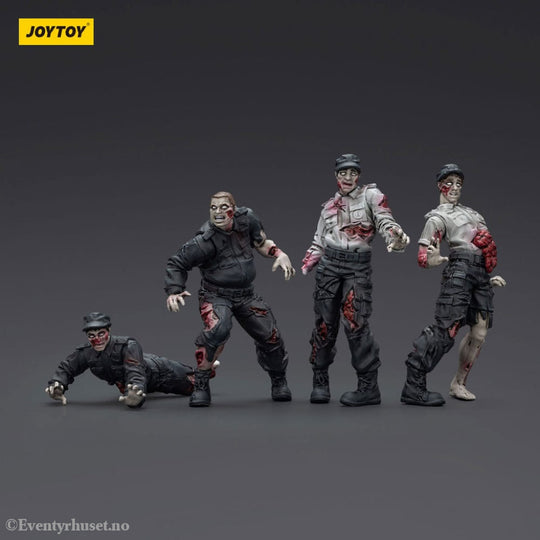 Zombie Dark Source Action Figures 4-Pack Security Guards 8 cm Toys
