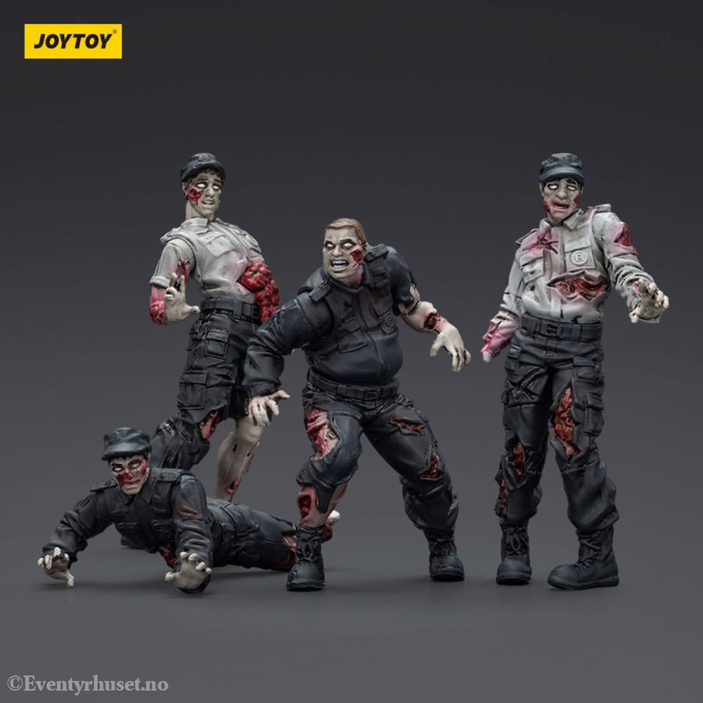Zombie Dark Source Action Figures 4-Pack Security Guards 8 cm Toys