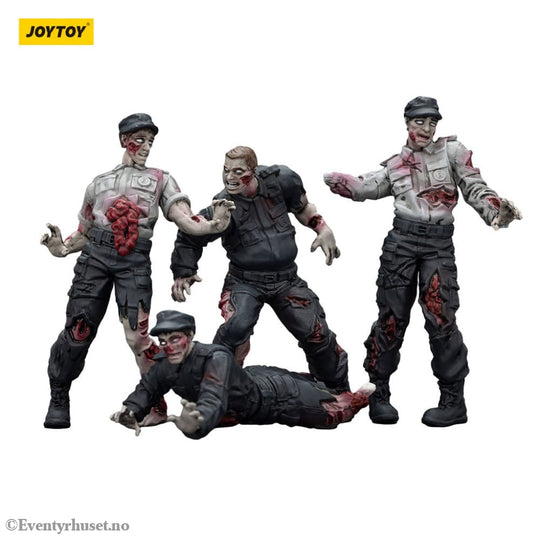 Zombie Dark Source Action Figures 4-Pack Security Guards 8 cm Toys