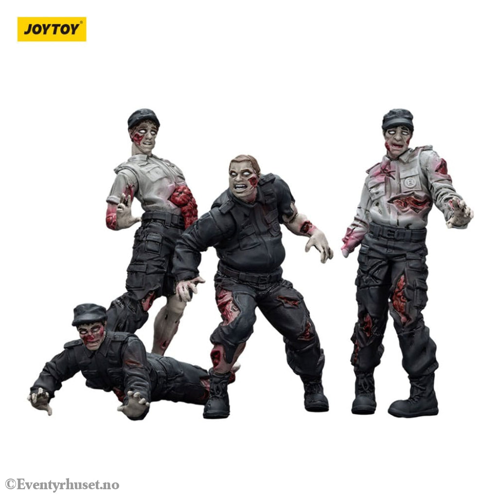 Zombie Dark Source Action Figures 4-Pack Security Guards 8 cm Toys