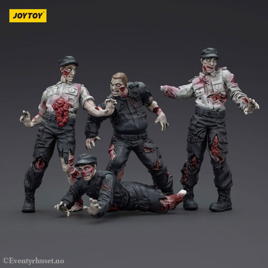 Zombie Dark Source Action Figures 4-Pack Security Guards 8 cm Toys