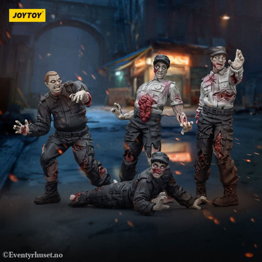 Zombie Dark Source Action Figures 4-Pack Security Guards 8 cm Toys