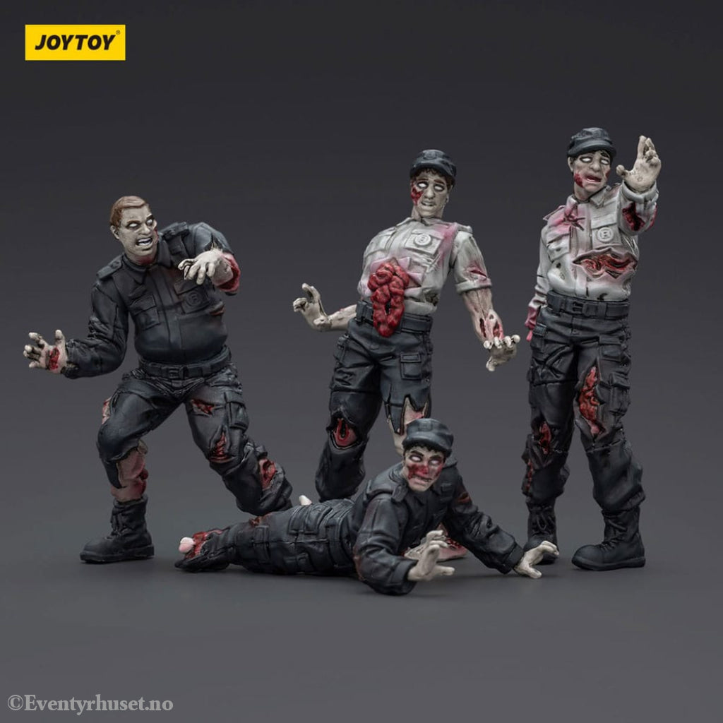 Zombie Dark Source Action Figures 4-Pack Security Guards 8 cm Toys
