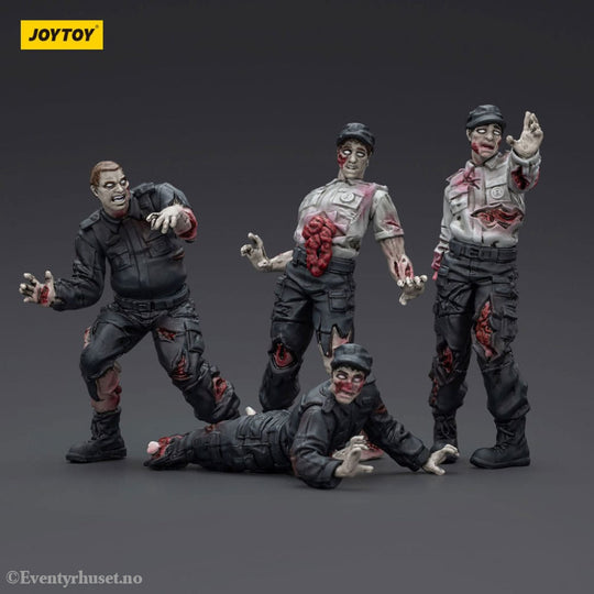 Zombie Dark Source Action Figures 4-Pack Security Guards 8 cm Toys