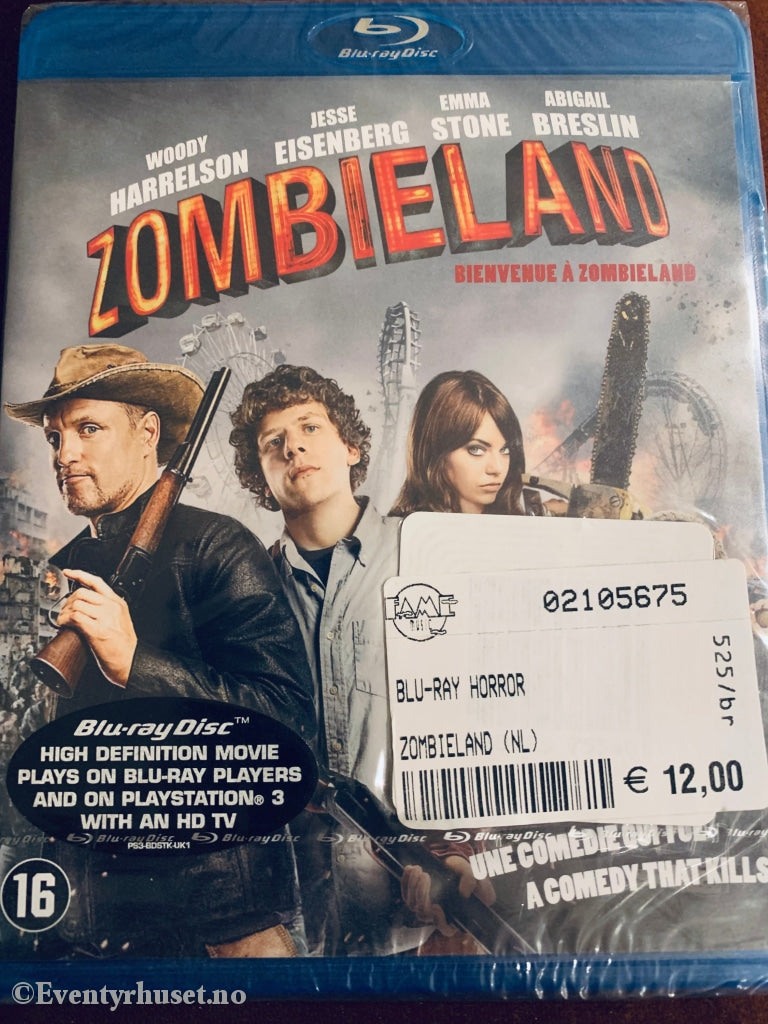 Zombieland. 2009. Blu-Ray. Ny I Plast! Blu-Ray Disc