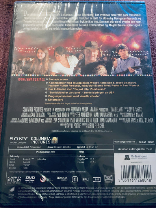 Zombieland. DVD. Ny i plast!
