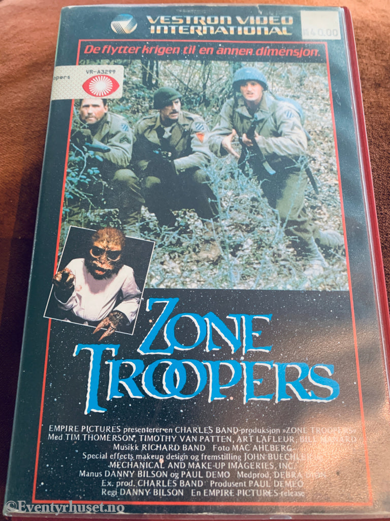 Zone Troopers. 1986. VHS Big Box. VHS Big Box