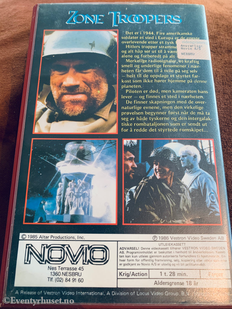 Zone Troopers. 1986. VHS Big Box. VHS Big Box