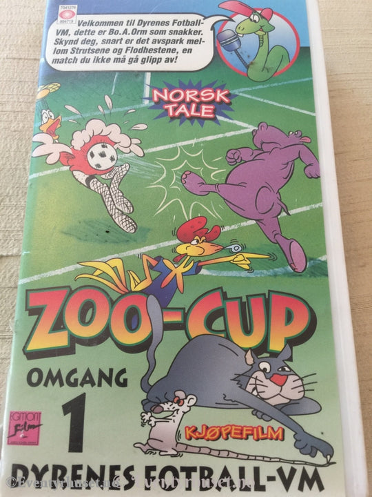 Zoo-Cup. Dyrenes Fotball-Vm. Omgang 1. 1993. Vhs. Vhs